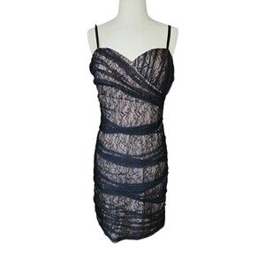 Max And Cleo Whimsigoth Lace Fairy Grunge Mini Dress Womens Size 10 Black Hoco